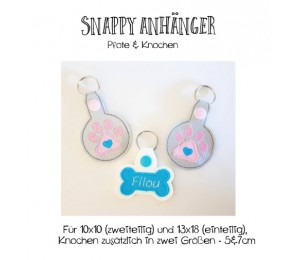 ITH - Snappy Anhänger Pfote & Knochen